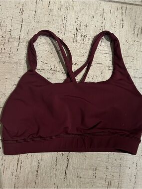 lululemon athletica Maroon Double-Strap Sports Bra